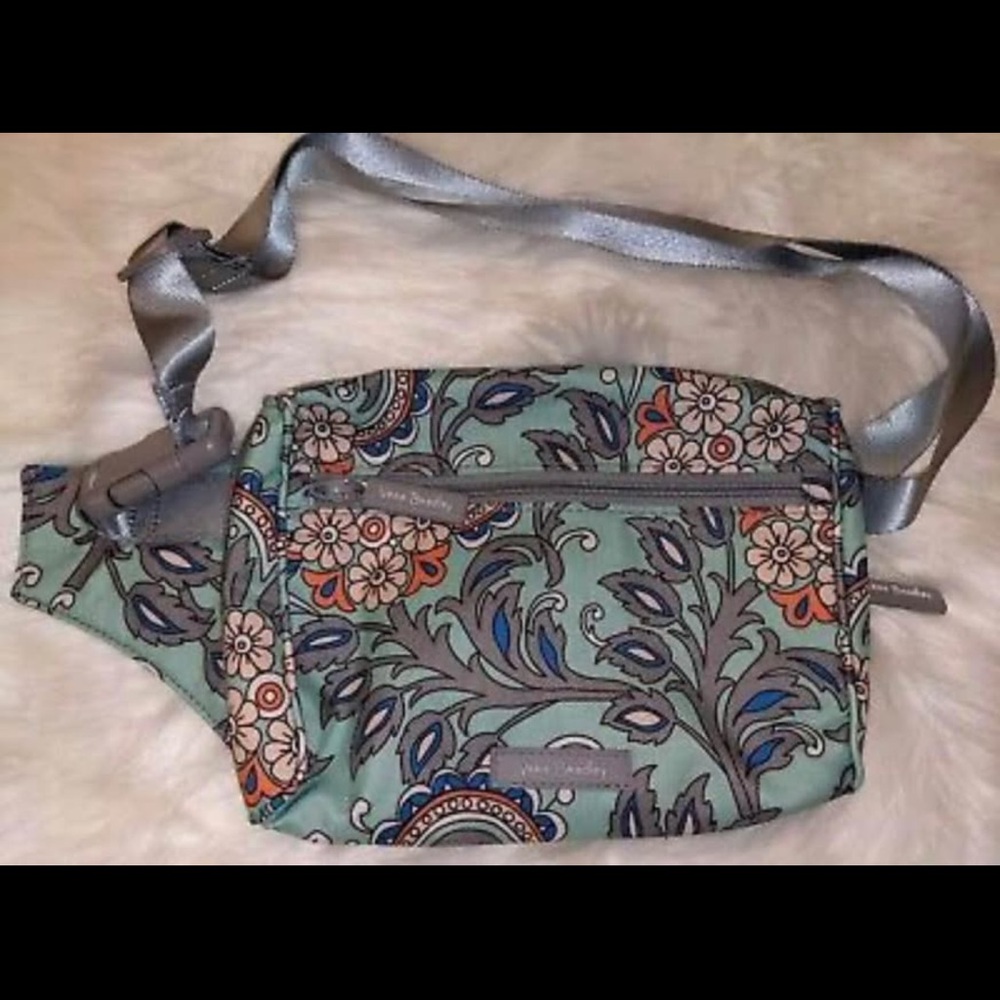 Vera Bradley Floral Waist Bag - Green and Blue